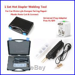 Hot Stapler Car Bumper Fender Fairing Welder Gun Staples Plastic Repair Kit 220V