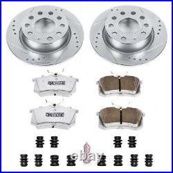 K5671-26 Powerstop 2-Wheel Set Brake Disc and Pad Kits Rear for VW Sedan Beetle