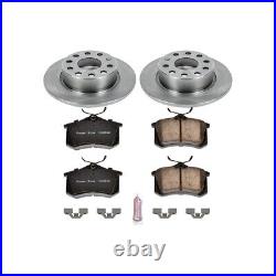 KOE5671 Powerstop 2-Wheel Set Brake Disc and Pad Kits Rear for VW Sedan Beetle