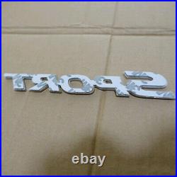 Metal Chrome SPORT Logo Emblem Badge Car Sticker Trunk Fender Decor Accessories