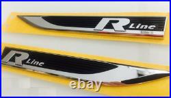 New Genuine Volkswagen Golf VII Mk7 Facelift R Line Fender Emblem Set