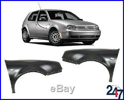 New Volkswagen Vw Golf IV 1997-2003 Primed Front Wing Fender Pair Set