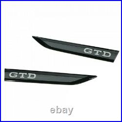 Original VW Golf 8 (5H) GTD Badges Fender Side Emblem Logo Black