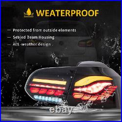 Pair LED Smoked Tail Lights For Volkswagen VW Golf 6 MK6 2010-2014 withSequential