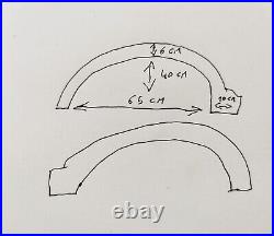 Pair Moldings Fender Rear Right Left VW Golf Jetta NOS