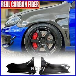 REAL CARBON Side Fender Exterior Vent Trim For Volkswagen VW Golf MK6 GTI BODY