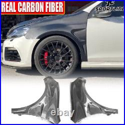 REAL CARBON Side Fender Exterior Vent Trim For Volkswagen VW Golf MK6 GTI BODY