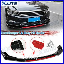 RED Front Bumper Lip Body Kit Splitter For VW Golf MK5 MK6 MK7 MK7.5 GTI GTD R