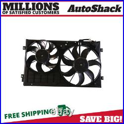 Radiator Cooling Dual Fan Assembly for VW Jetta Passat Beetle Rabbit Golf 2.5L