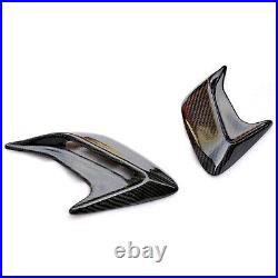 Real Carbon Fiber Car Side Fender Air Intake Flow Vent Cover Decoration Stickers