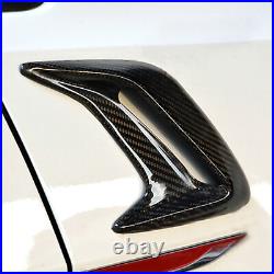 Real Carbon Fiber Car Side Fender Air Intake Flow Vent Cover Decoration Stickers