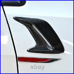 Real Carbon Fiber Car Side Fender Air Intake Flow Vent Cover Decoration Stickers