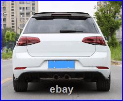 Rear Bumper Diffuser Central Dual Exhaust For VW Golf 7.5 MK 7.5 /GTI /R 18-19