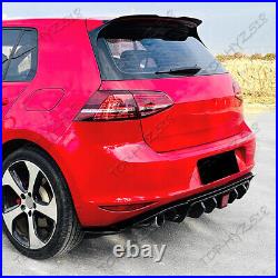 Rear bumper tail lip blade spoiler with lamp For Volkswagen Golf GTI 2015-2017