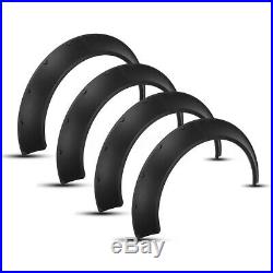 Universal 4pcs 3.1/80mm Flexible Car Fender Flares Extra Wide Body Wheel Arches