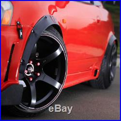 Universal 4pcs Fender Wheel Arches Flare extension flares wide Polyurethane