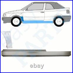 VOLKSWAGEN GOLF 3 convertible front wing repair sheet + threshold / left