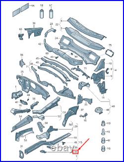 VW GOLF VI 5K MK6 Front Right Fender Bracket 1K0803128