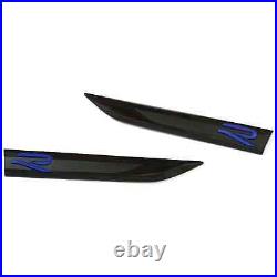 VW Golf 8 R Badges Fender Side Emblem Logo Black / Blue