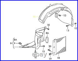VW Volkswagen Golf R32 10-14 OEM Fender Liner Splash Guard 5K0805977A Front Left