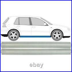 Volkswagen Golf 4 1997-2006 2x Schweller Reparaturblech Unterteil / Paar
