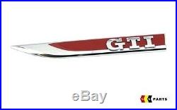 Volkswagen Vw Golf Mk7 New Genuine Side Fender Gti Chrome Badge Left+right Set